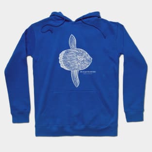 Ocean Sunfish or Mola with Common and Scientific Names Hoodie